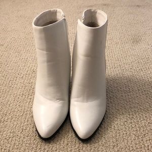 White booties from Nasty Gal